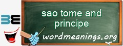 WordMeaning blackboard for sao tome and principe